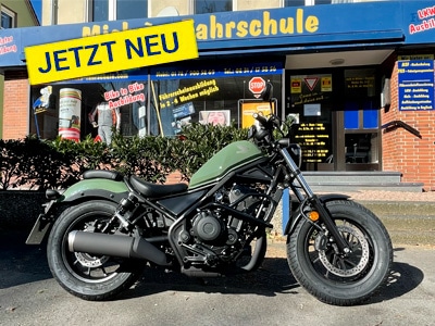 Motorrad der Micha’s Fahrschule für die Klassen A1, A2 und A